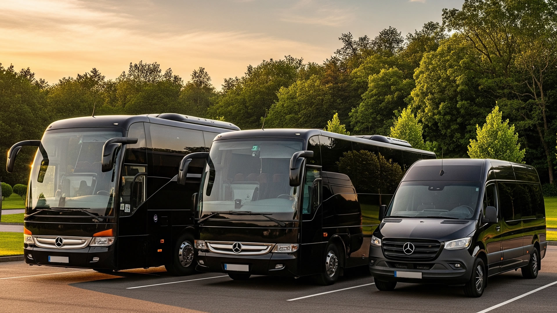 Group transportation options explained: coach buses, minibuses, Sprinters, and school buses, with tips on booking early and choosing between hourly hire and transfers.